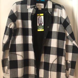 Orvis fleece lined shirt jacket